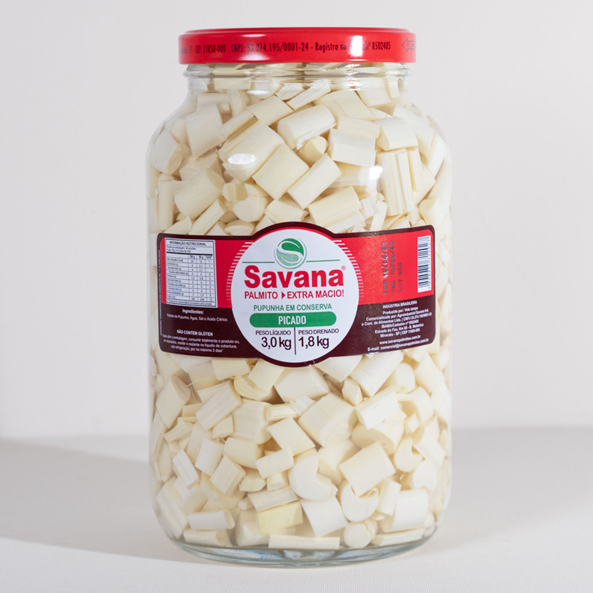 Palmito Pupunha Picado | 1,8kg [N]