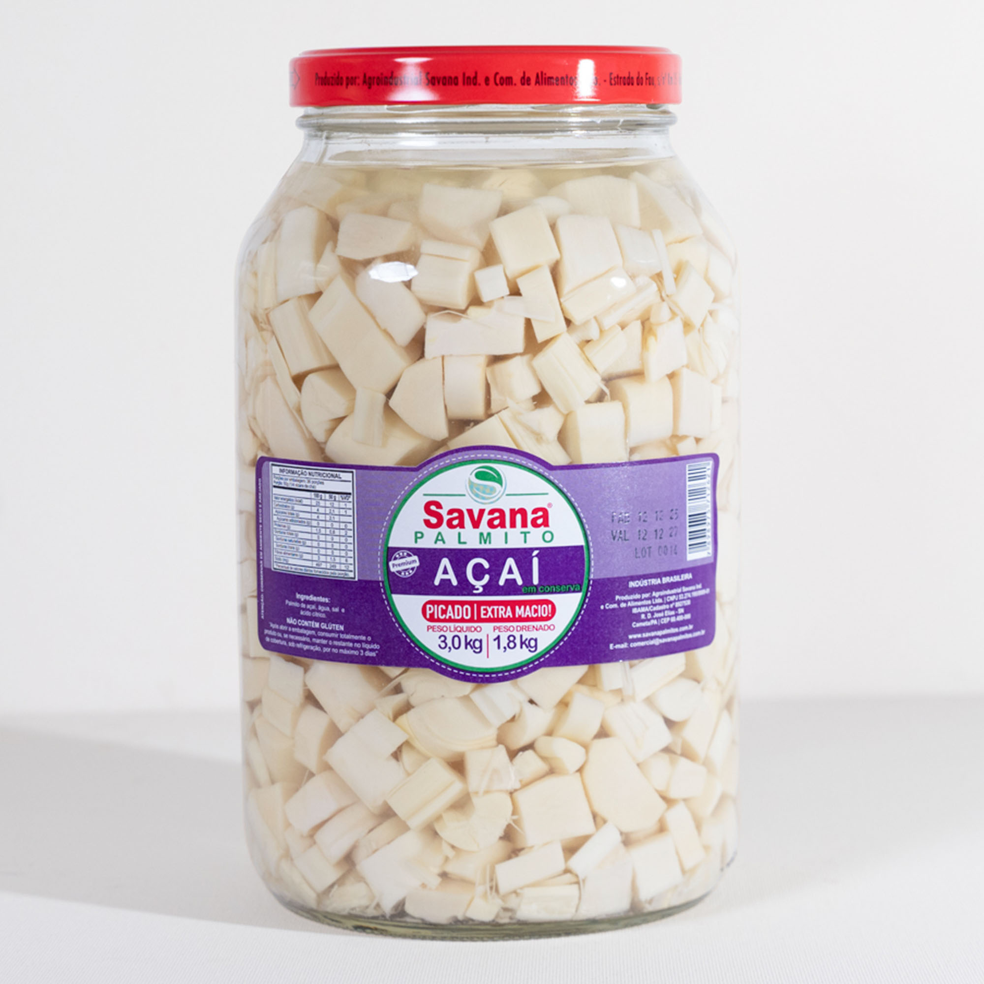 Palmito Açaí Picado | 1,8kg [N]