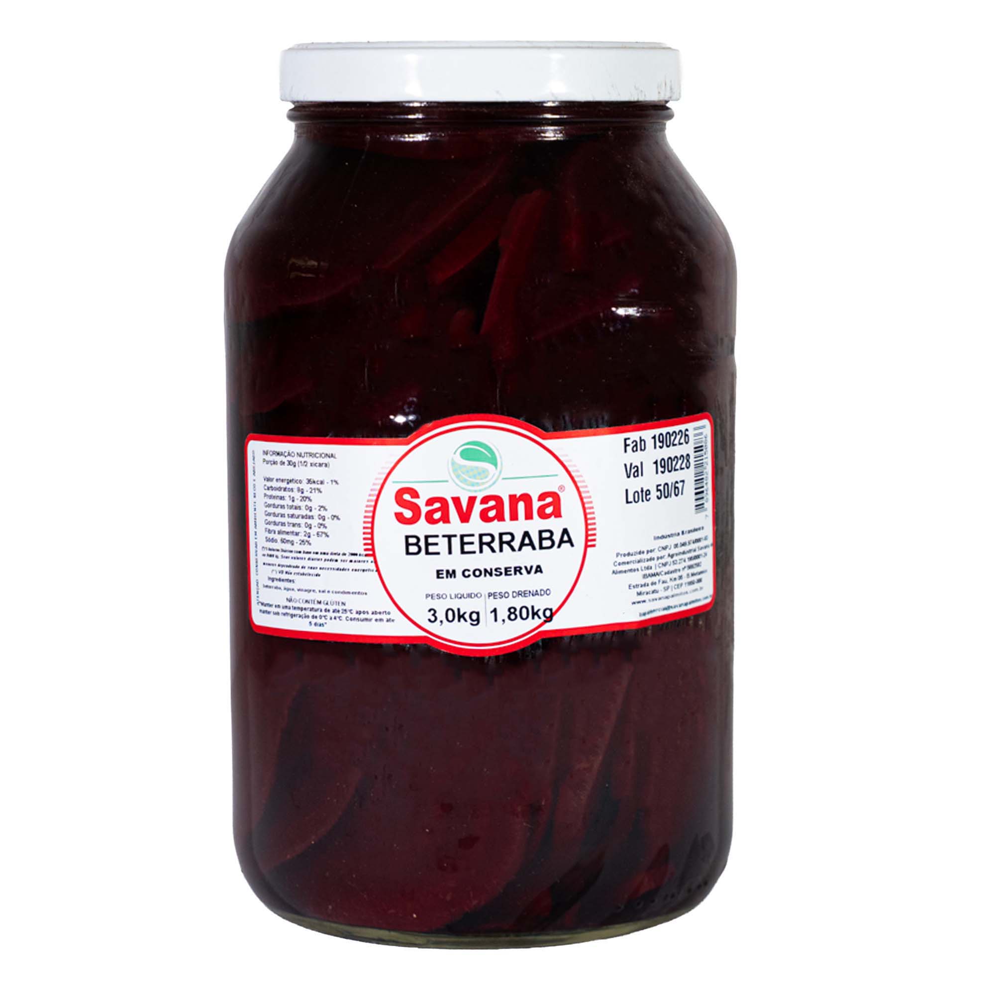 Conserva Beterraba | 1,8kg